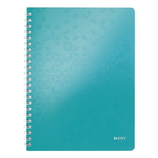 LEITZ collegeblok WOW 4638 A4 geruit, 80 bladen, met tabbladen