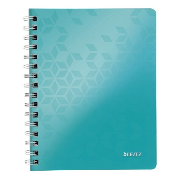 LEITZ collegeblok WOW 4641 A5 geruit, 80 bladen, met tabbladen