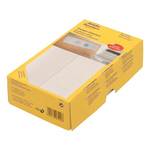 Avery Zweckform Frankeeretiketten 3440 163x43 mm 500 stuks
