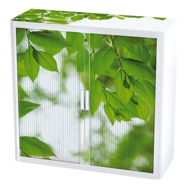 easyOffice kast easy Office afsluitbaar, 110 x 104 cm, roldeur, staal/ kunststof