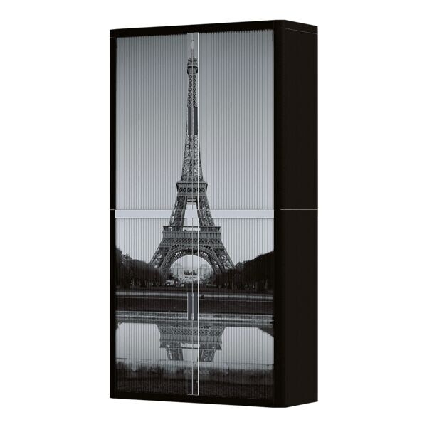 easyOffice kast met roldeuren Eiffeltoren (3126C) afsluitbaar, 110 x 204 cm