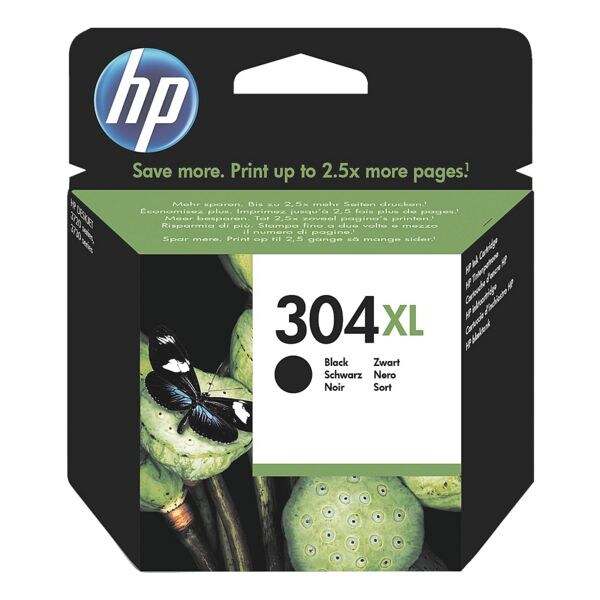 HP Inktpatroon HP 304XL, zwart XL - N9K08AE