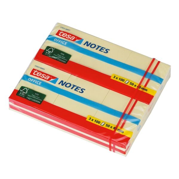 12x tesa blok herkleefbare notes  Office Notes 4 x 5 cm, 1200 bladen (totaal), geel