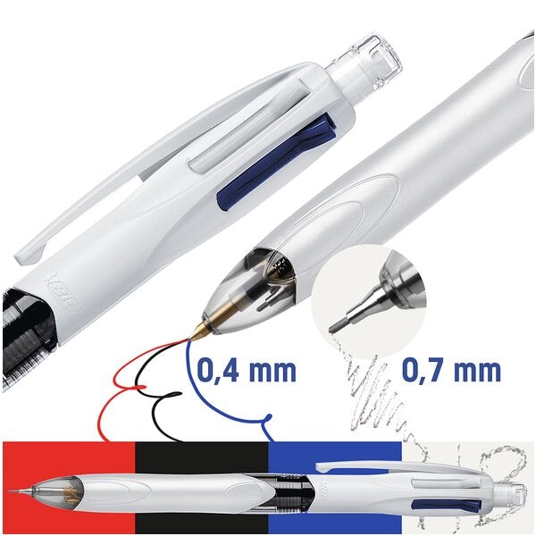 Multifunctionele pen BIC 4 Colours 3+1 (3 kleuren balpen + 1 vulpotlood)