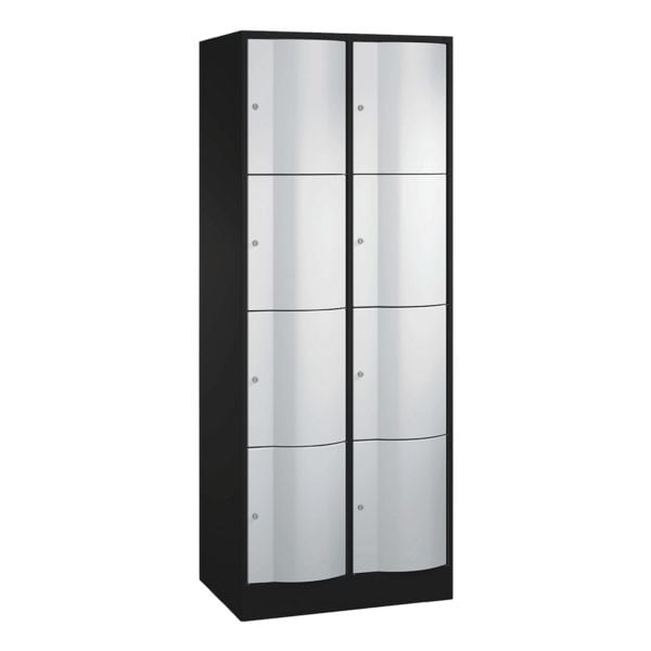 CP kast met kluisjes Resisto, 2x4, staal, met sokkel, 77 x 195 cm
