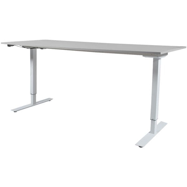 Schaffenburg Bureau Linesto 180 cm, L-onderstel wit