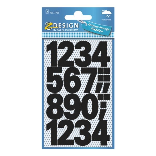 ZDesign Plakcijfers »0-9« ZDesign Plakcijfers »0-9«