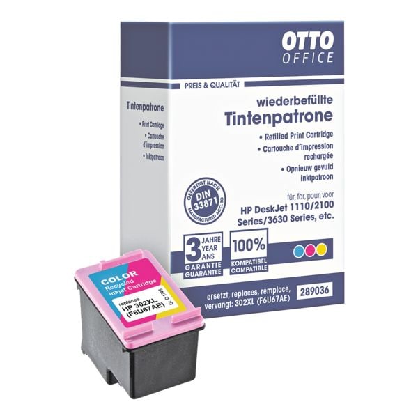 OTTO Office Inktcartridge vervangt Hewlett Packard F6U67AE Nr. 302 XL