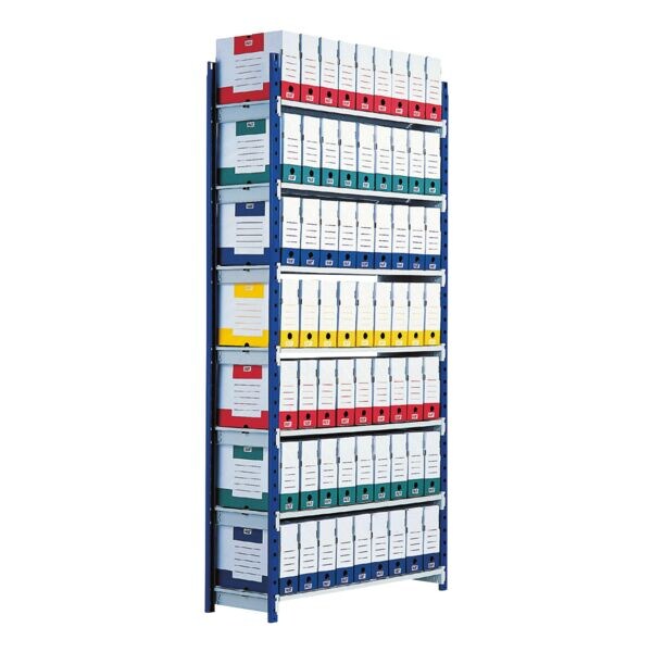 Paperflow Open aanbouwkast steekrek-systeem »Rang'Eco« 7 legborden 100 / 34 / 200 cm Paperflow Open aanbouwkast steekrek-systeem »Rang'Eco« 7 legborden 100 / 34 / 200 cm