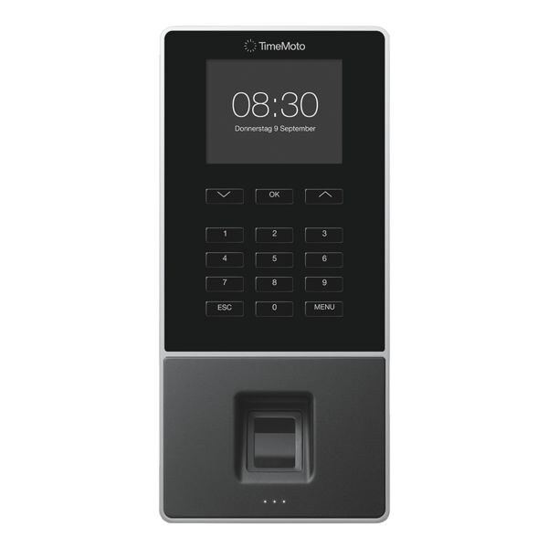 TimeMoto Compleet tijdregistratiesysteem »TM-626« incl. TimeMoto Cloud - testversie - terminal met RFID en vingerafdruksensor TimeMoto Compleet tijdregistratiesysteem »TM-626« incl. TimeMoto Cloud - testversie - terminal met RFID en vingerafdruksensor