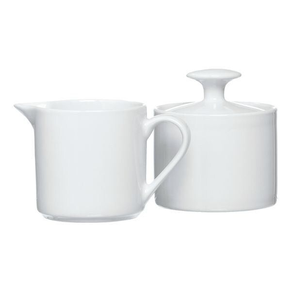 Ritzenhoff & Breker 2-delige set suikerpot & melkkannetje / melkgieter Bianco