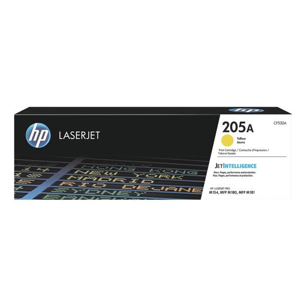 HP Printcassette HP 205A - geel