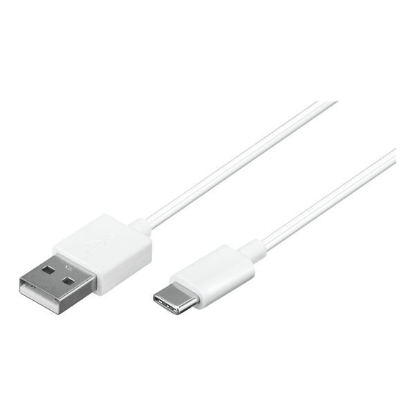 goobay USB-C laad- en synchronisatiekabel 0,1 m wit