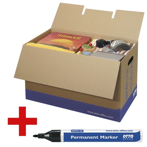 OTTO Office Verhuisdoos  Profi maat L - 10 stuks incl. 1 permanente marker