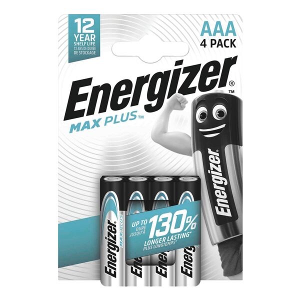 Energizer Pak met 4 batterijen Max Plus Micro / AAA
