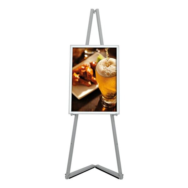 update displays Mobiele schildersezel zilver