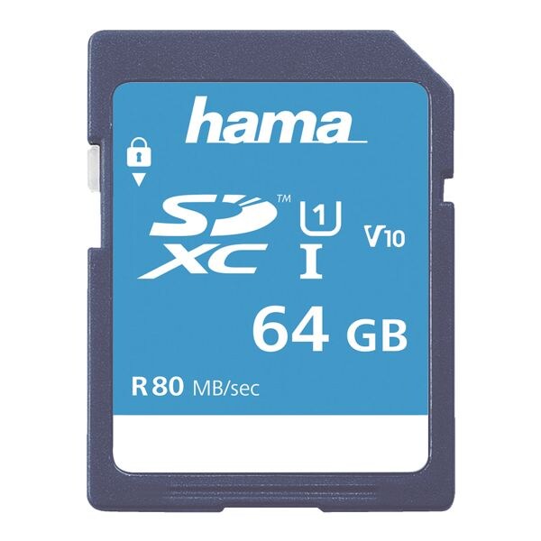 Hama SDXC-geheugenkaart Class 10 UHS-I 64 GB