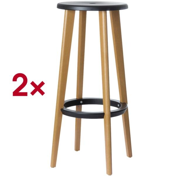 meet Pak met 2 barkrukken  Woody