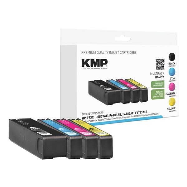 KMP Set inktpatronen vervangt Hewlett Packard »HP 973X (L0S07AE, F6T81AE, F6T82AE, F6T83AE)« KMP Set inktpatronen vervangt Hewlett Packard »HP 973X (L0S07AE, F6T81AE, F6T82AE, F6T83AE)«