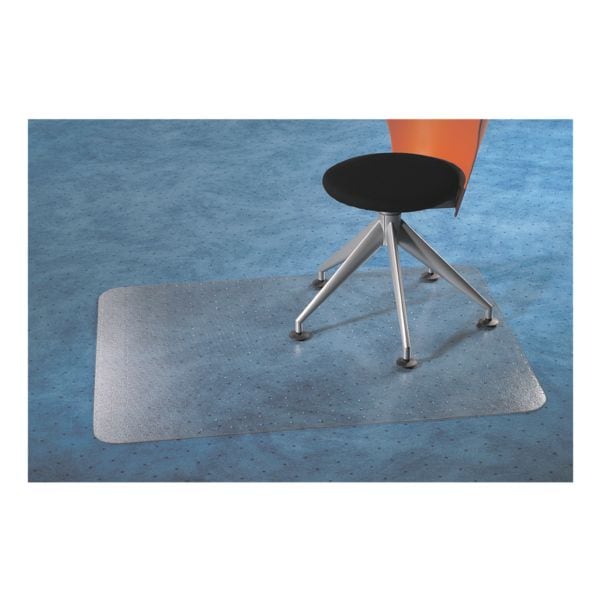 bureaustoelmat tapijt vloeren, vinyl, rechthoek 75 x 120 cm, Floortex