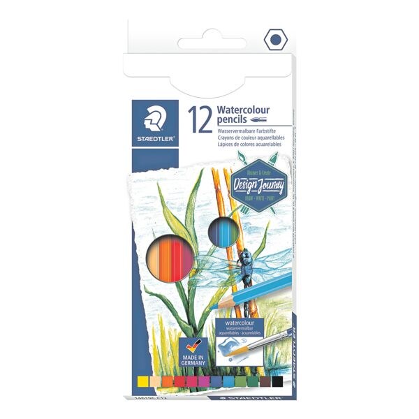 STAEDTLER Pak met 12 aquarell-kleurpotloden Watercolour