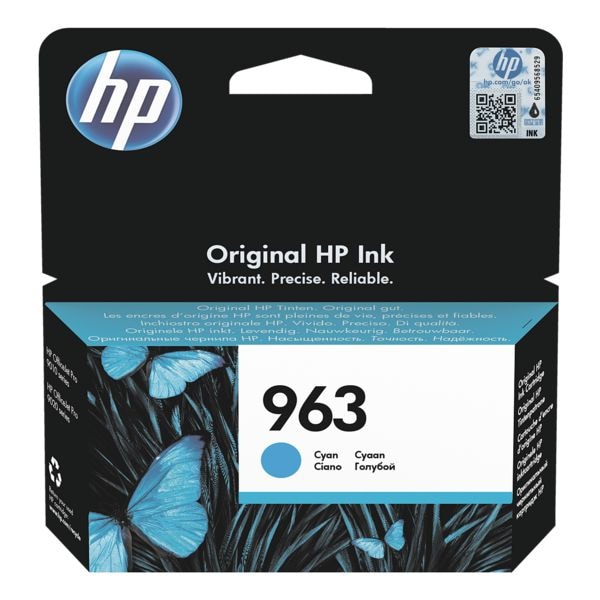 HP Inktpatroon 3JA23AE HP 963 cyaan