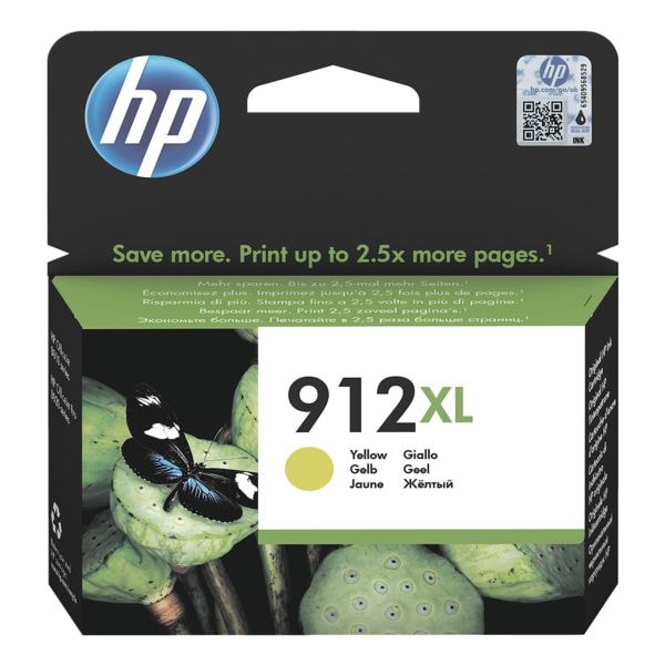 HP Inktpatroon HP 912 XL, geel - 3YL83AE 