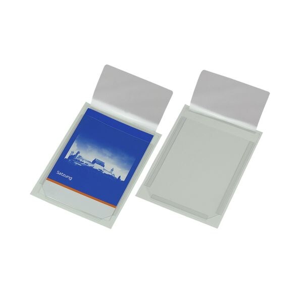 EICHNER 10 zelfklevende rekbare hoezen A5 met ronde sluitklep