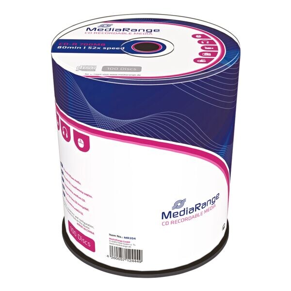 MediaRange Pak met 100 cd's »CD-R« MediaRange Pak met 100 cd's »CD-R«