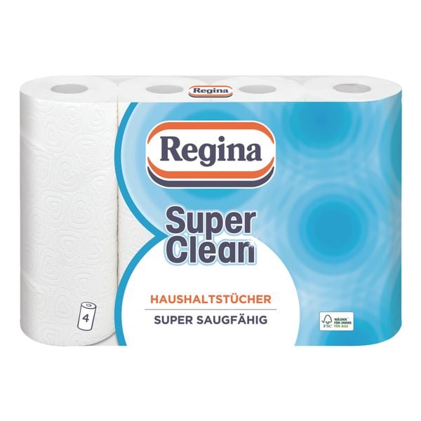 Keukenrollen Regina Super Clean 3-laags 1 pak met 4 rollen