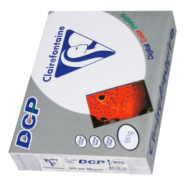 Papier voor kleurenlaserprinters A4 Clairefontaine DCP - 500 bladen (totaal)