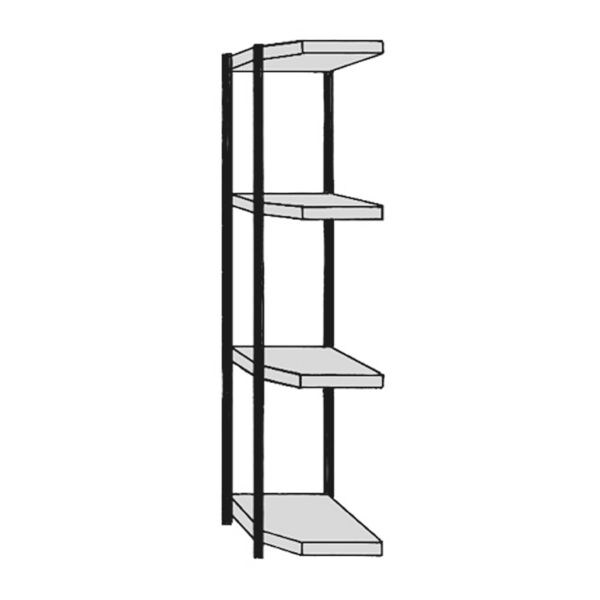 Kerkmann Open hoekkast deel »Stora 100« 4 planken 50 cm diep Kerkmann Open hoekkast deel »Stora 100« 4 planken 50 cm diep
