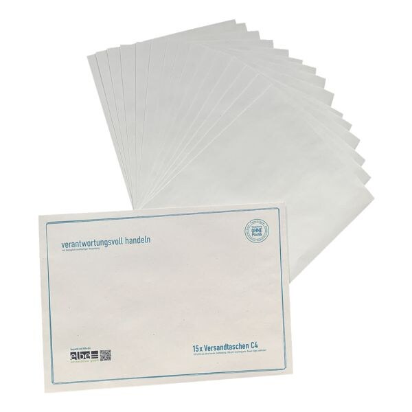Recycling enveloppen Steinmetz DUURZAAM - hoezen in hoezen, C4 100 g/m zonder venster - 15 stuk(s) 32,4/-/22,9