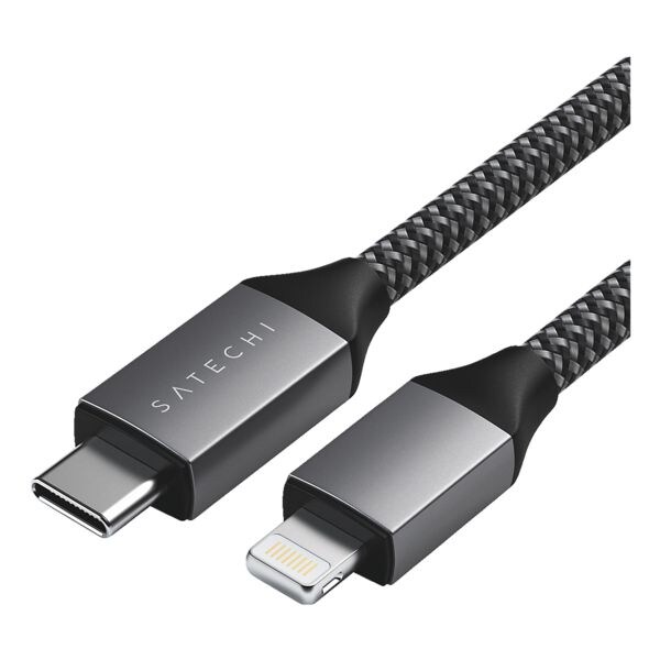 Satechi USB-C naar Lightning Kabel 1,8 m space grijs Satechi USB-C naar Lightning Kabel 1,8 m space grijs