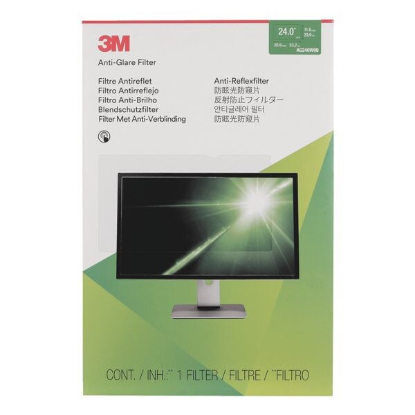 3M Beeldscherm verblindingsbeschermfilter AG240W9B voor 24