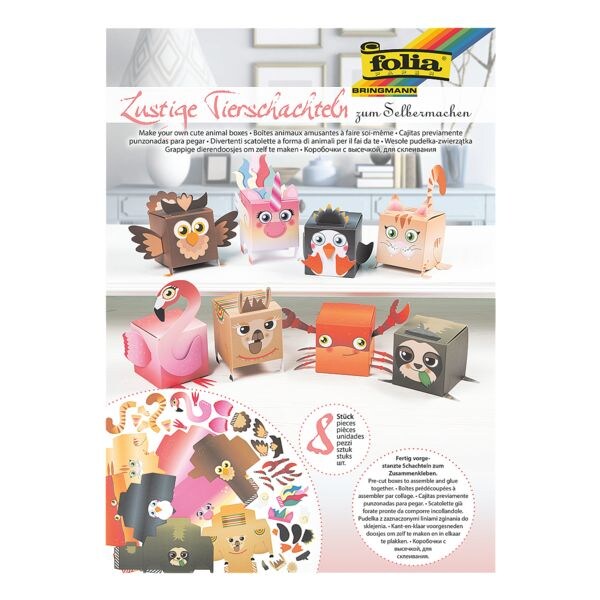 folia Doosjes-sets »Dieren« voor 8 doosjes