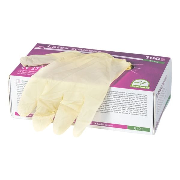 100 Papstar wegwerphandschoenen latex, Maat L natuurkleuren 100 Papstar wegwerphandschoenen latex, Maat L natuurkleuren