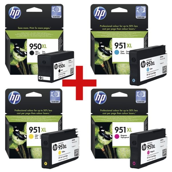 HP Inktpatroon HP 950XL + HP 951XL Multipack - HP C2P43AE