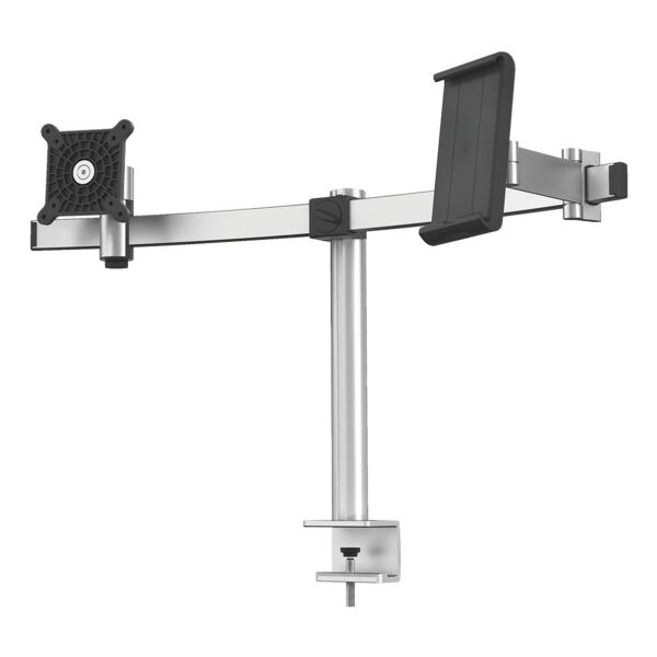 Durable Monitorhouder met tafelklem voor 1 monitor en 1 tablet Durable Monitorhouder met tafelklem voor 1 monitor en 1 tablet