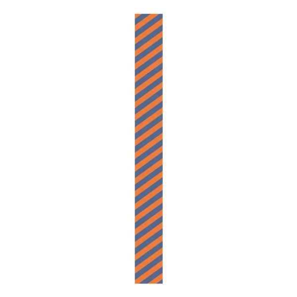 Vloersticker Arcering strook voor buiten 200 x 10 cm blauw / oranje