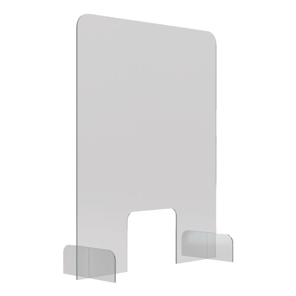 Magnetoplan Nies- en spuugbescherming frameloos balieblad van acrylglas 70 x 24,6 x 85 cm