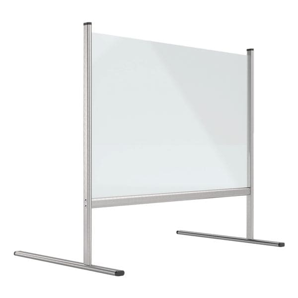 Magnetoplan Nies- en spuugbescherming frameloos balieblad van acrylglas 102,9 x 62 x 92,7 cm