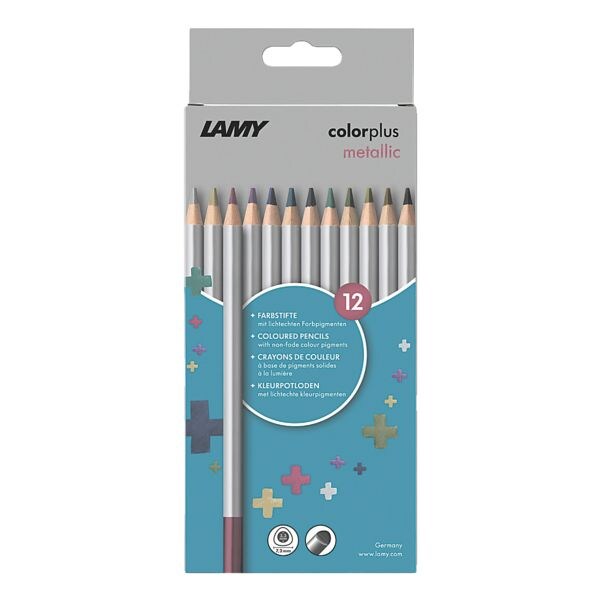 Lamy Pak met 12 kleurpotloden colorplus metallic