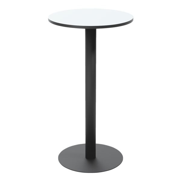 meet bistrotafel gefineerd blad Mezzo 60 cm, met sokkel zwart