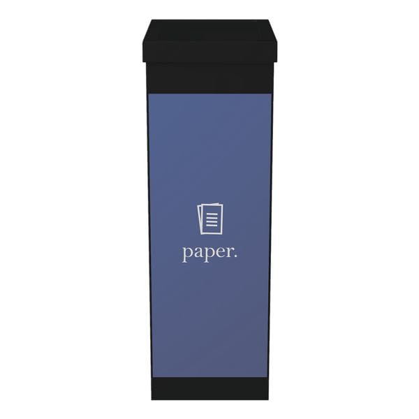 Paperflow Afvalbak zwart 60 l - voor papier