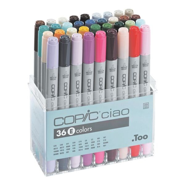 COPIC Ciao Set van 36 COPIC® Ciao E lay-out-markers