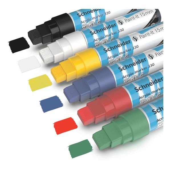 Schneider Permanent-Marker Paint-It 15 mm - schuine punt, Lijndikte 15 mm (M)