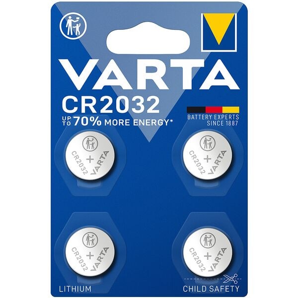 Varta Pak met 4 knoopcellen �ELECTRONICS� CR2032