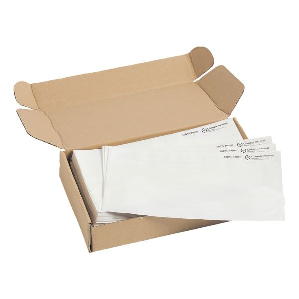 Mailmedia Pak met 250 documenten- en afleverbon-hoezen, DL