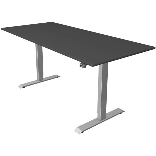 Kerkmann Zit-sta-tafel Move 1 180 cm, T-poot zilverkleur